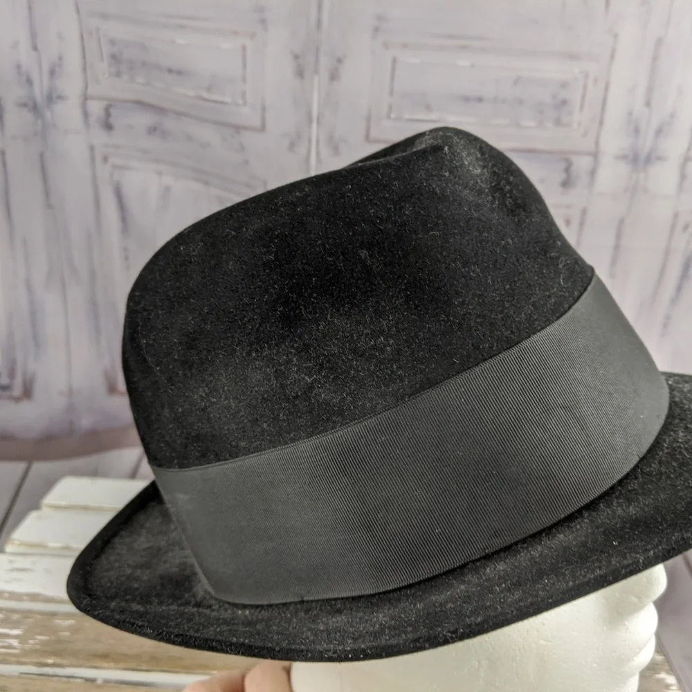 Dobbs twenty mens fedora hat 7‎ 1/8 feather fashion